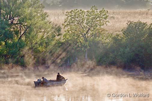 Misty Morning Fishers_12840.jpg - Photographed along the Rideau Canal Waterway near Smiths Falls, Ontario, Canada.